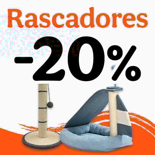 20% dto en rascadores para gatos.