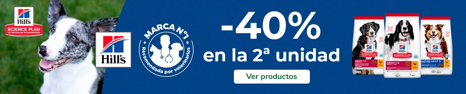 Hills: -40% de dto en la 2ª ud. en selección de pienso para perro y gato