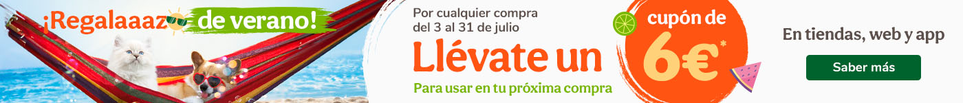 Compra desde el 3 al 31 de julio y obtén 6 euros para la próxima compra.