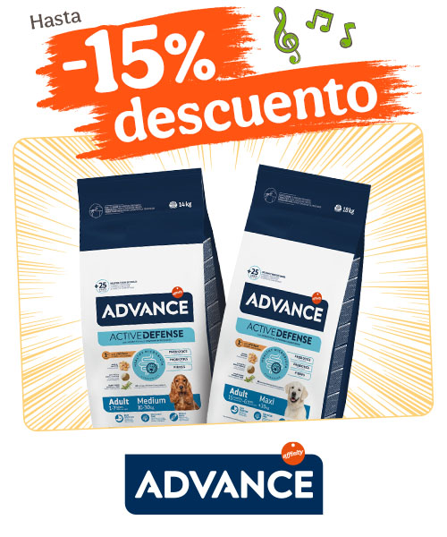 Advance: Hasta 15% dto en pienso para perros.