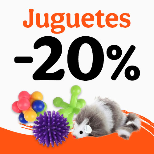20% dto en juguetes para gatos.