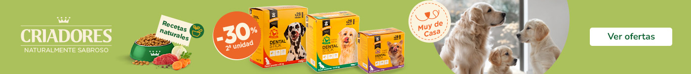 Criadores: ¡Cuida la dentadura de tu perro con la 2ª unidad de snacks al 30% de descuento!