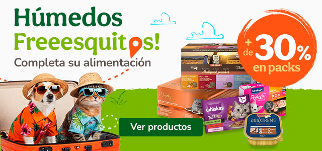  +30% dto en packs de comida húmeda para tu peludo.