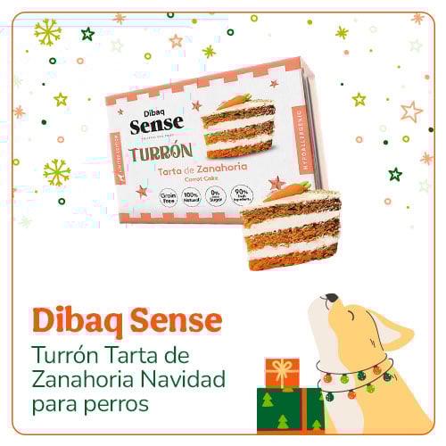 Dibaq Sense Turrón Tarta de Zanahoria Navidad para perros.