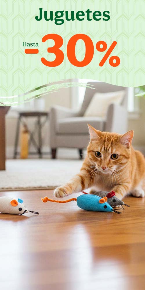 Hasta 30% dto en juguetes para tu peludo.