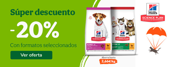 Ahorra -20% en pienso para cachorro y gatito