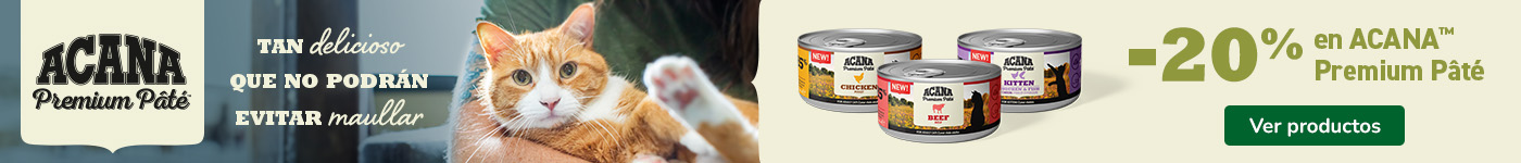 Acana: 20% dto por la compra de 24 packs húmedos para tu gato.
