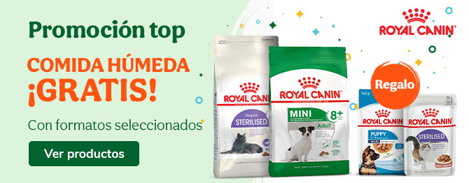 Hasta 6 uds de comida húmeda con la compra de pienso Royal Canin
