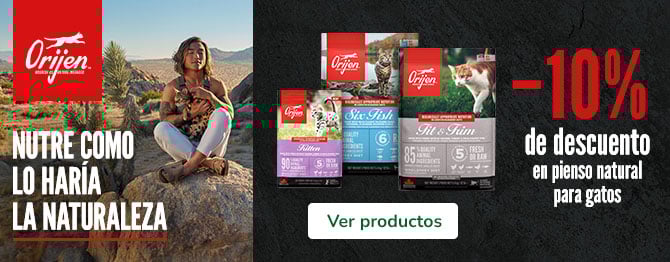 Orijen: 10% de descuento en selección de piensos para gato.
