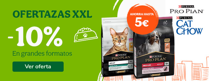 Pro plan y Cat Chow -10% dto en sacos grandes