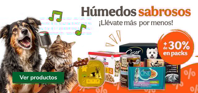 Más del 30% dto en comida húmeda para tu peludo.