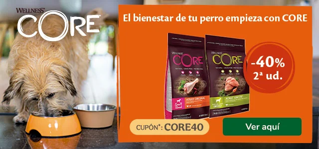 Wellness Core: 40% dto en la 2ª ud de pienso para tu perro.