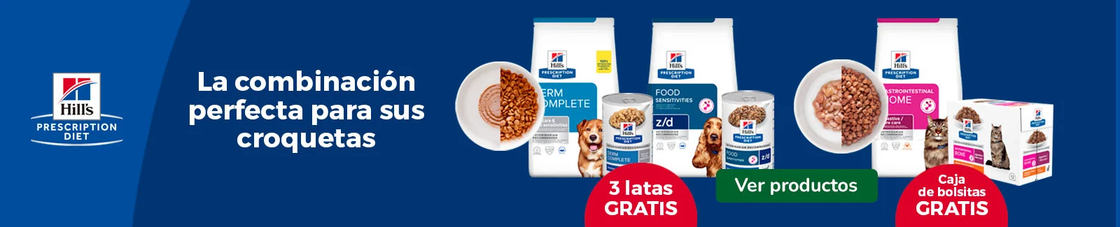 Hill&rsquo;s Prescription Diet: Pienso para tu peludo con comida h&uacute;meda de regalo.
