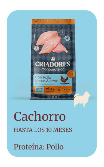 Criadores Monoproteico Puppy con Pollo pienso para cachorros   