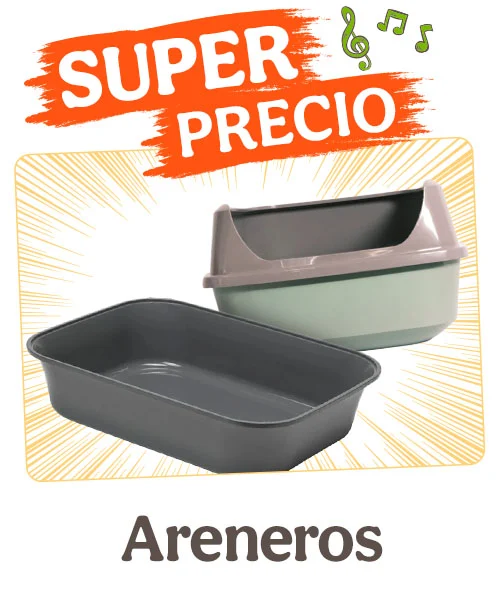 Areneros para gatos con superprecios.