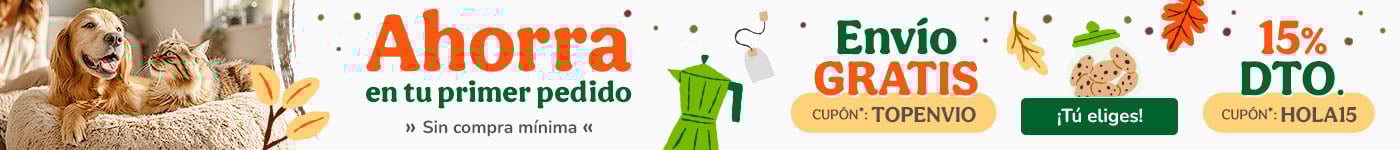 ¡Promoción de bienvenida! Si eres nuevo en Tiendanimal aprovecha los mejores descuentos