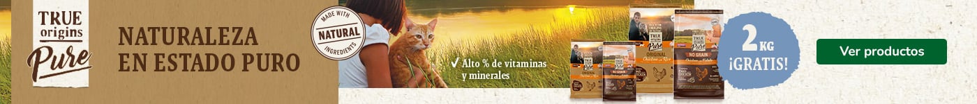 True Origins pure: 7+2 kg gratis en pienso para gatos.
