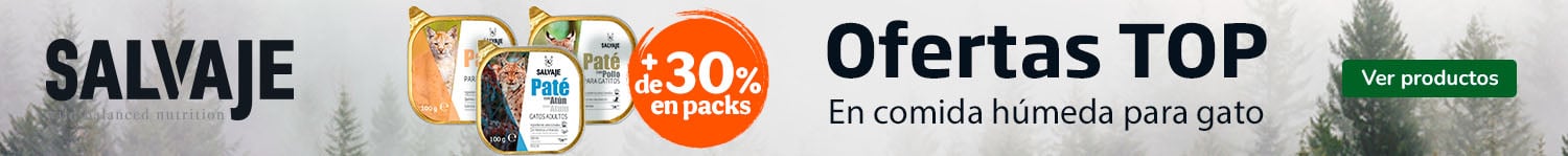 Salvaje Original: +30% dto en packs de comida húmeda para gatos.