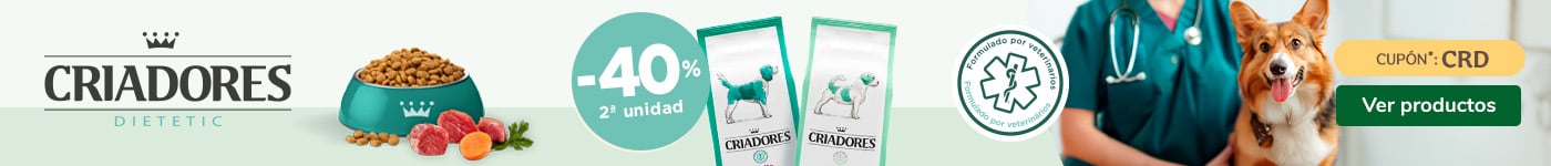 Criadores: 40% de descuento en la segunda unidad de dietas para perros.