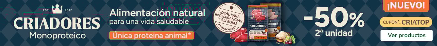 ¡Novedad! Criadores: 50% dto en la 2ª ud de piensos monoprotéicos para tu peludo.