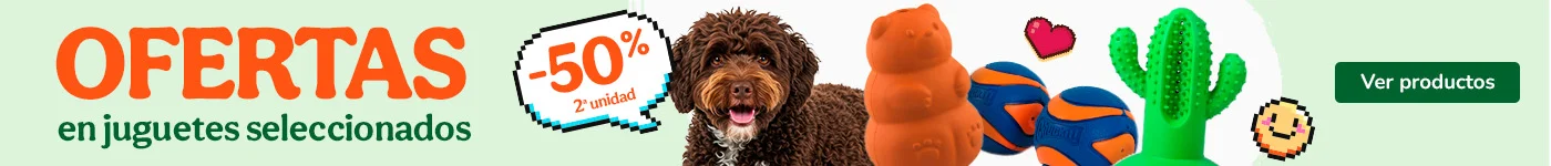 Tootoy y Chuck it: 50% de descuento en la 2ª unidad de juguetes para perro.