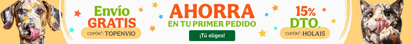 ¡Promoción de bienvenida! Si eres nuevo en Tiendanimal aprovecha los mejores descuentos