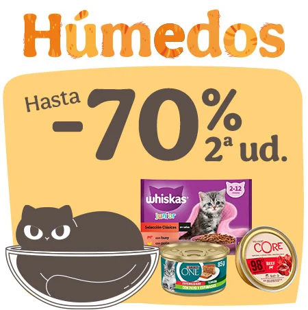 Michimanía: Hasta 70% dto en la 2ª unidad de húmedos para gatos.