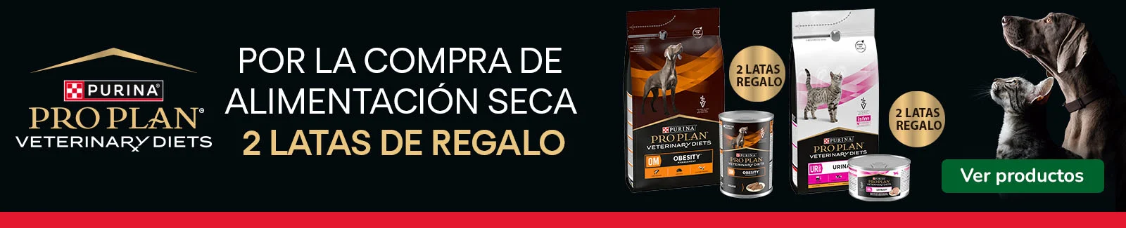 Pro Plan Veterinary Diets: Pienso para tu peludo con regalo de latas de comida h&uacute;meda.