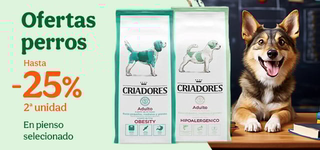 Ofertas perro: Hasta 25% dto en formatos seleccionados de pienso Criadores para perro y gato