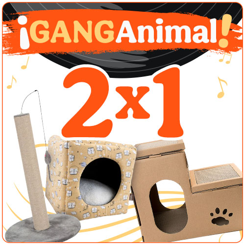 Ganganimal: 2x1 en accesorios e higiene para gatos.