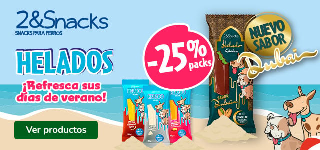 2&Snack: 25% dto en packs de helados para tu peludo.