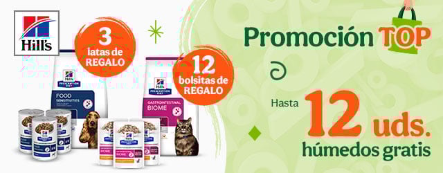 Hill's Prescription Diet: Húmedos de regalo con la compra de pienso para tu peludo.