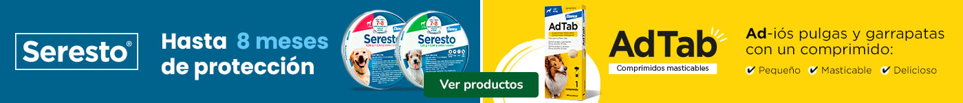 Seresto y AdTab: Antiparasitarios para perros.