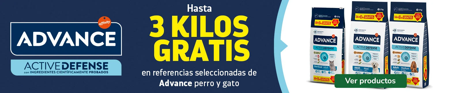 Advance: Pienso para tu peludo con hasta 3 kg gratis.