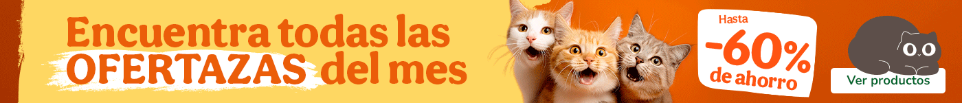 Hasta 60% de descuento en todas las ofertas para gato.