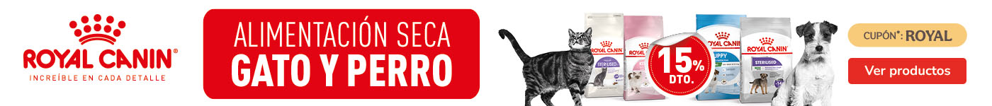 Royal Canin: Hasta 15% dto en pienso para perro y gato.