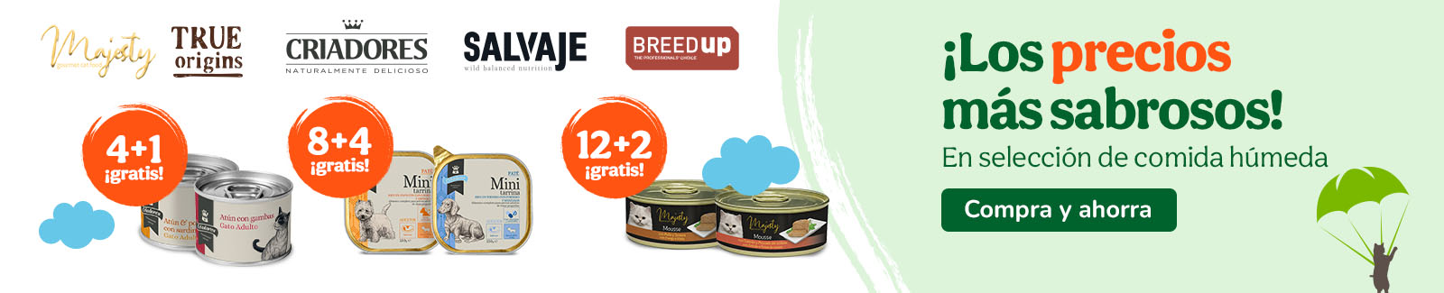 Las mejores precios en comida húmeda