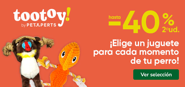 Tootoy: 40% dto en la 2ª unidad de juguetes para perros.