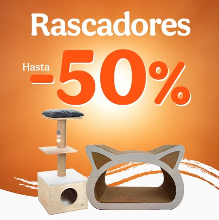 Hasta 50% dto en rascadores para tu gato.