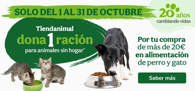 Por cada compra superior a 20€ en alimentación, dona una ración.