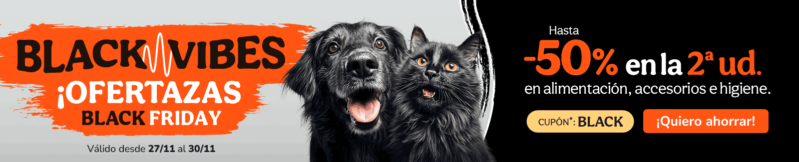 Black Friday! Hasta 50% dto en la 2ªud. Cupón BLACK