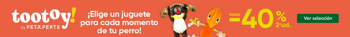 Tootoy: Hasta 40% dto en la 2ª unidad de juguetes para perros.