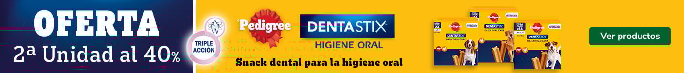 Dentastix: 40% dto en la 2ª unidad de snacks para perro.