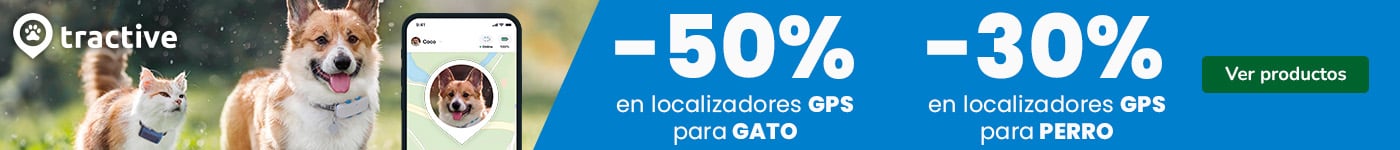 Tractive: Hasta 50% dto en localizadores GPS para tu peludo.
