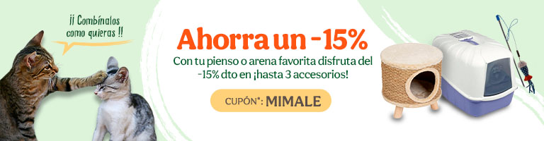 Ahorra un 15% dto en accesorios con el cupón MIMALE