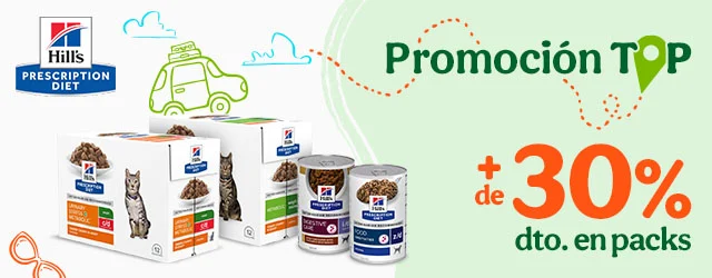Hill’s Prescription Diet: +30% dto en packs de comida húmeda para tu peludo.