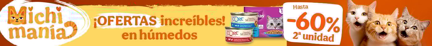 Michimanía: Hasta 60% dto en la 2ª unidad de húmedos para gatos .