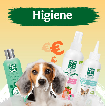 Productos de higiene para perros.