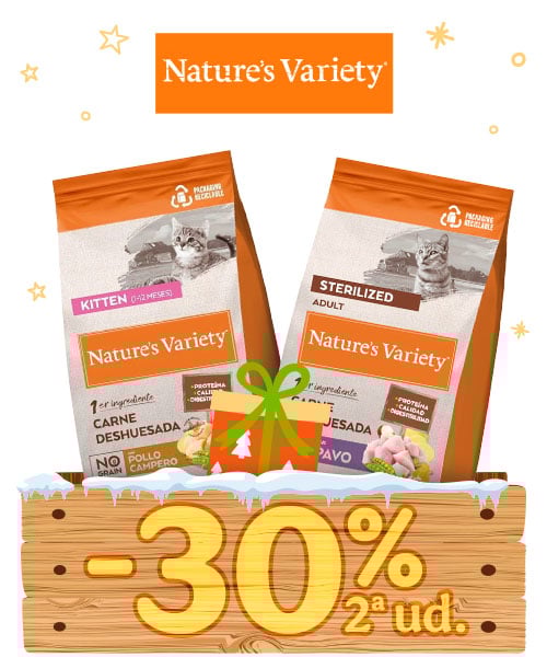 Natures Variety: 30% dto en la 2ª unidad de piensos para gatos.