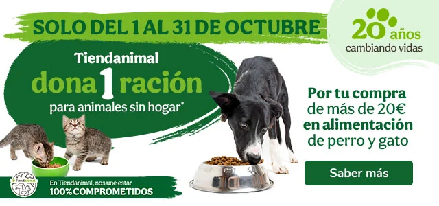 Por cada compra superior a 20€ en alimentación, dona una ración.